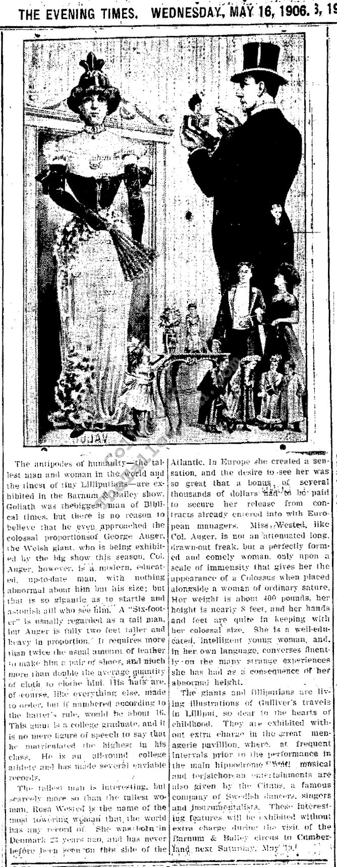 George Auger - The Cardiff Giant The tallest man Wales