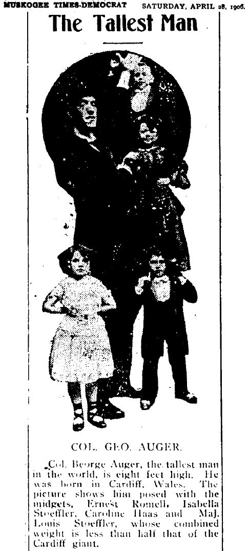 George Auger - The Cardiff Giant The tallest man Wales